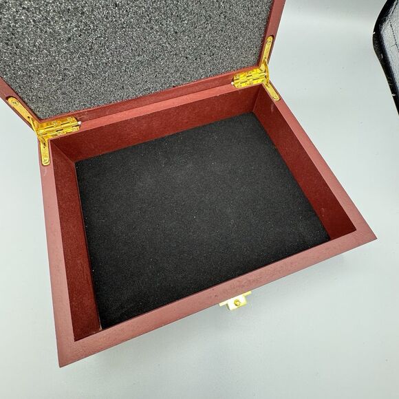 Vtg In Loving Memory Wood Keepsake Trinket Photo Memorial Box Home Accent Decor - Picture 8 of 11